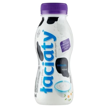 Łaciaty Jogurt pitny naturalny bez laktozy 250 ml - 0