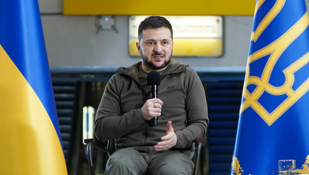 Prezydent Ukrainy Wołodymyr Zełenski Prezydent Ukrainy Wołodymyr Zełenski