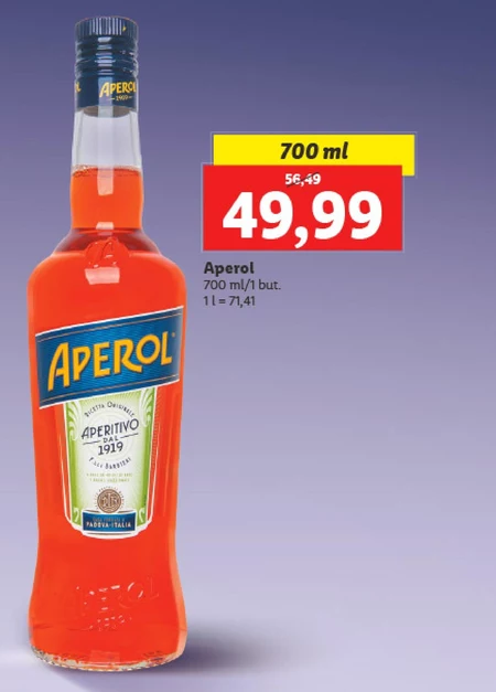Aperol Napój alkoholowy 700 ml