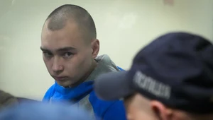 Rosyjski żołnierz podczas procesu w Kijowie