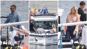 Maciej Dowbor i Karolina Gilon na łódce