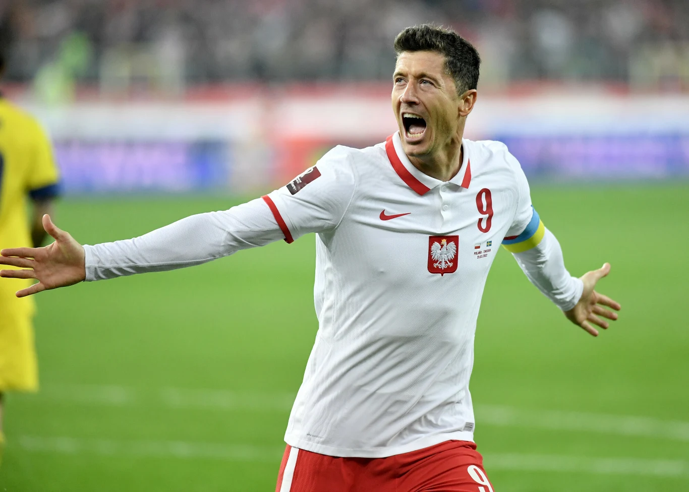 Fot. Lukasz Kalinowski/East News, Chorzow 29.03.2022. Mecz reprezentacji Polski final barazy Mistrzostw Swiata Katar 2022 Polska - Szwecja na Stadionie Slaskim w Chorzowie N/z: Robert Lewandowski Fot. Lukasz Kalinowski/East News, Chorzow 29.03.2022. Mecz reprezentacji Polski final barazy Mistrzostw Swiata Katar 2022 Polska - Szwecja na Stadionie Slaskim w Chorzowie N/z: Robert Lewandowski