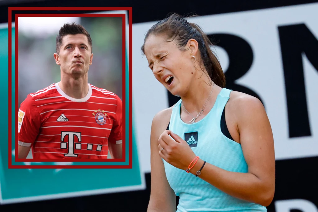 Robert Lewandowski oraz Daria Kasatkina Robert Lewandowski oraz Daria Kasatkina