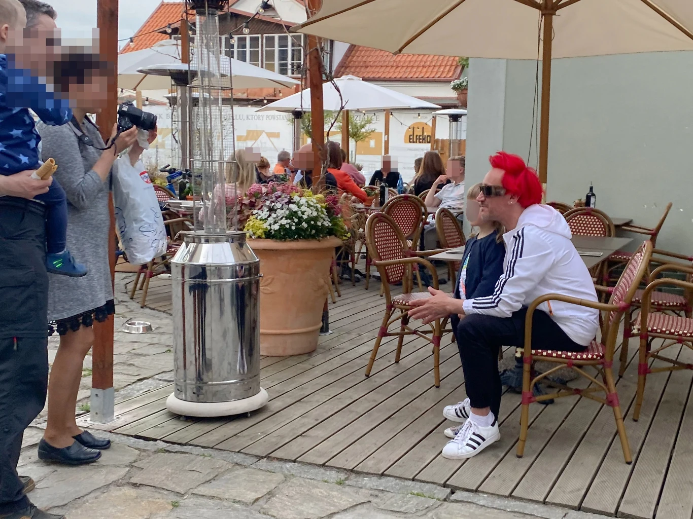 Michał Wiśniewski w Sopocie z rodziną Michał Wiśniewski w Sopocie z rodziną