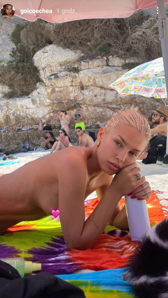 Jessica Goicoechea pozuje topless na Instagramie
