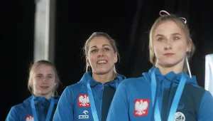 Polskie podium w Salt Lake City: Aleksandra Mirosław,  Aleksandra Kałucka, Natalia Kałucka