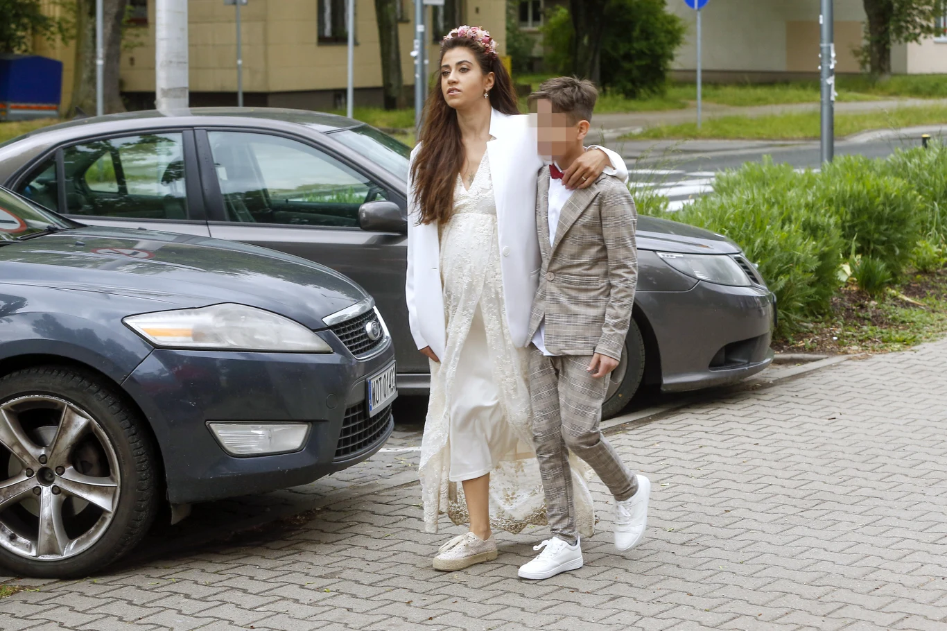 Maja Hyży z synem Maja Hyży z synem