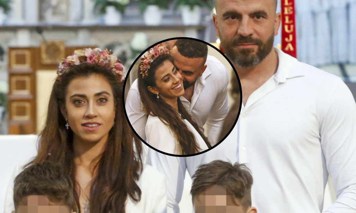 Maja Hyży z ukochanym i dziećmi Maja Hyży z ukochanym i dziećmi