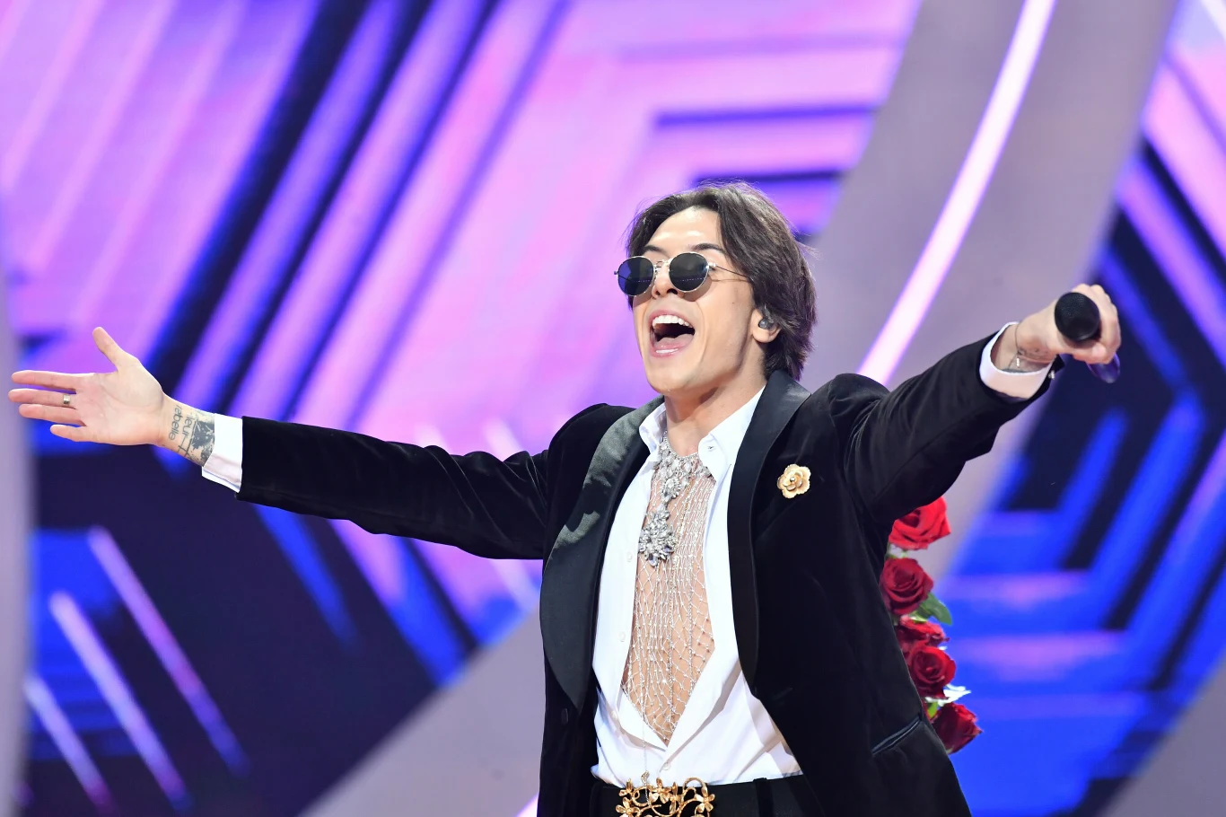 Dawid Kwiatkowski podczas drugiego dnia Polsat SuperHit Festiwal Dawid Kwiatkowski podczas drugiego dnia Polsat SuperHit Festiwal