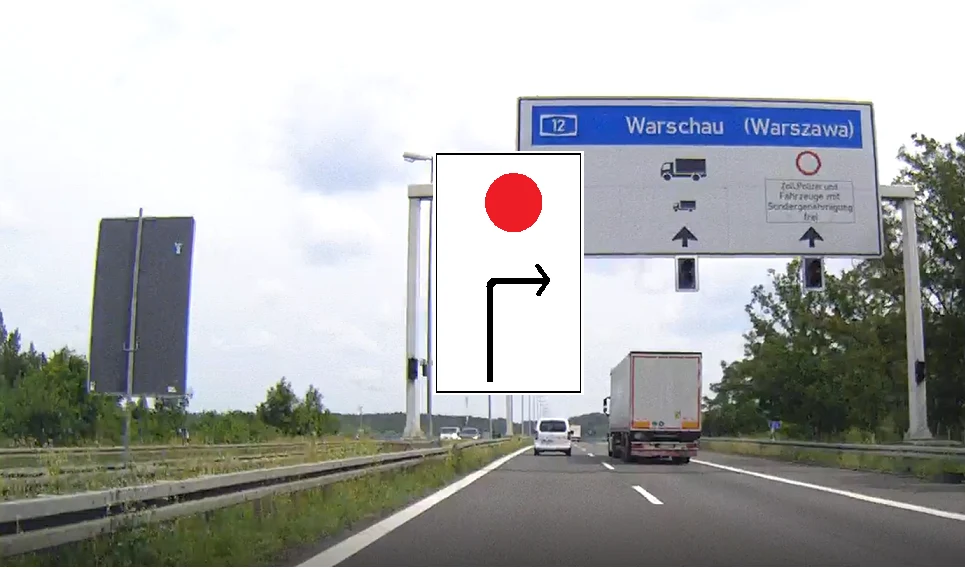 Znak drogowy z czerwoną kropką - co oznacza? Znak drogowy z czerwoną kropką - co oznacza?