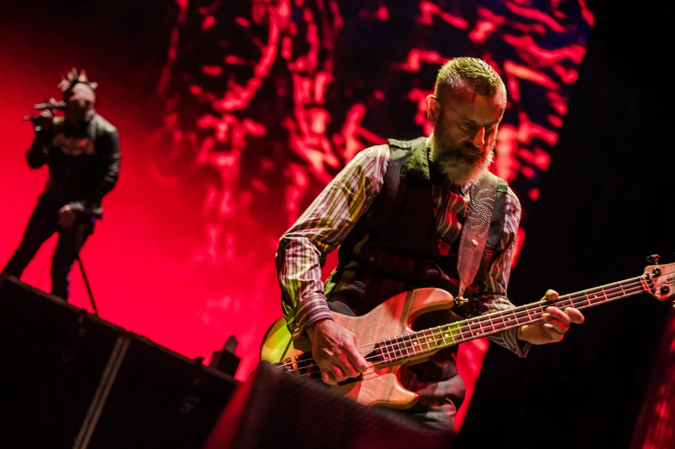 Justin Chancellor i Maynard James Keenan (w tle)
