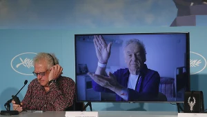 Jerzy Skolimowski na konferencji prasowej "IO" w Cannes