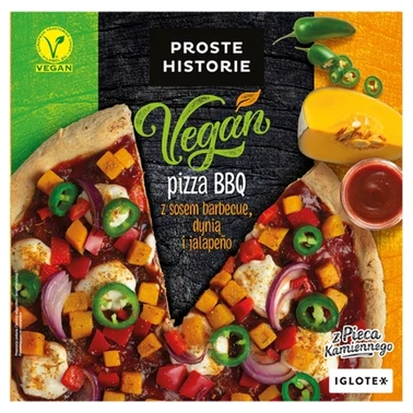 Proste Historie Vegan Pizza BBQ z sosem barbecue dynią i jalapeño 340 g - 0