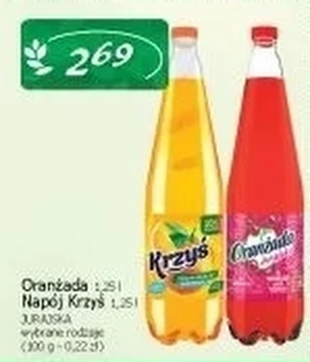 Krzyś Napój gazowany smak pomarańczowy 1 l