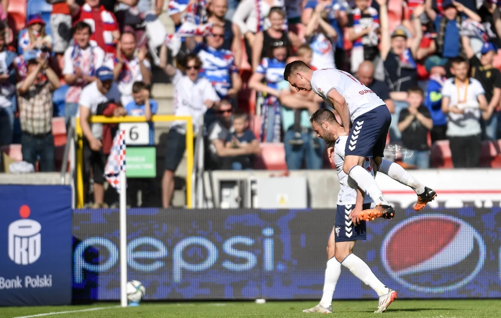Radość piłkarzy Górnika Zabrze Radość piłkarzy Górnika Zabrze