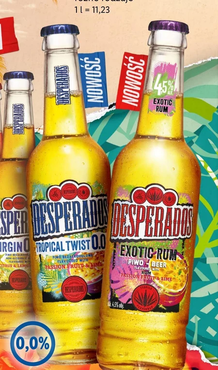 Desperados Lime Piwo aromatyzowane 400 ml