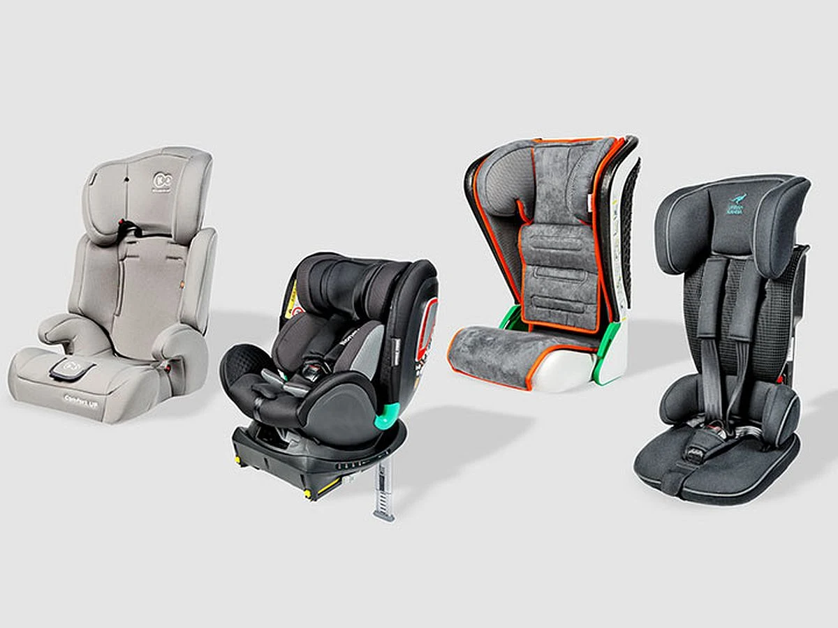 Cztery foteliki z najniższymi notami w tegorocznym zestawieniu ADAC / fot. ADAC Cztery foteliki z najniższymi notami w tegorocznym zestawieniu ADAC / fot. ADAC