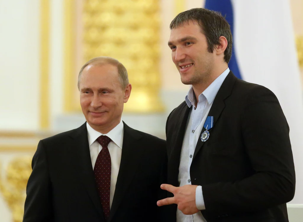 Władimir Putin i Aleksandr Owieczkin Władimir Putin i Aleksandr Owieczkin