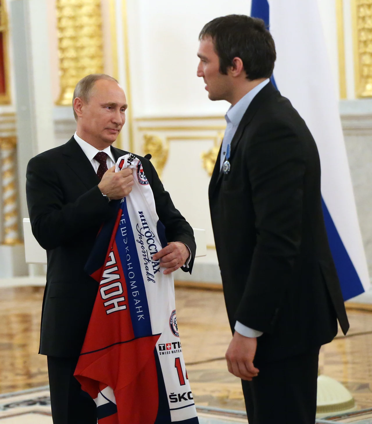 Władimir Putin i Aleksandr Owieczkin Władimir Putin i Aleksandr Owieczkin