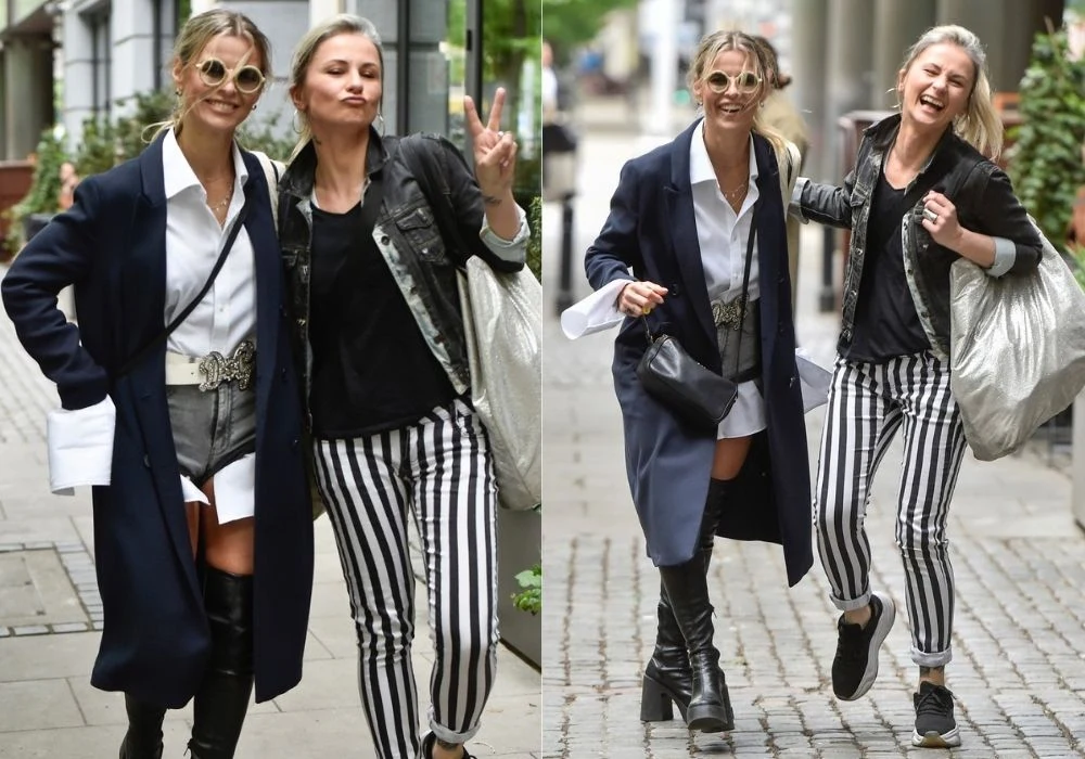 Anna Świątczak i Marta Wiśniewska pod studiem Dzień Dobry TVN Anna Świątczak i Marta Wiśniewska pod studiem Dzień Dobry TVN