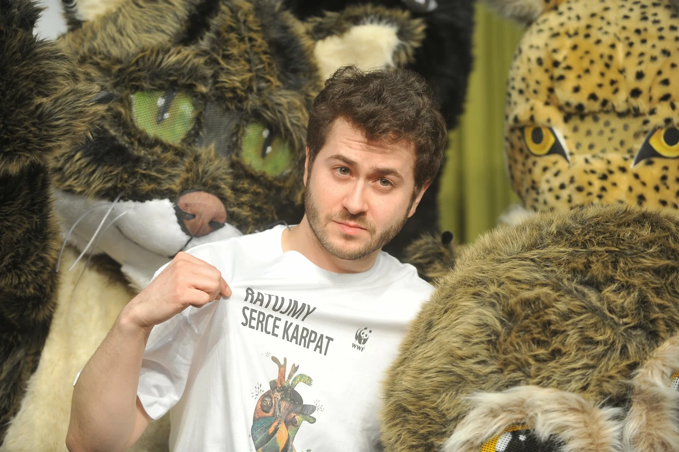Sergiusz Żymełka podczas spotkania z gwiazdami dla WWF Sergiusz Żymełka podczas spotkania z gwiazdami dla WWF