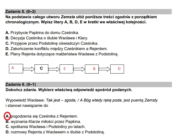 Egzamin ósmoklasisty. Język polski - odpowiedzi Egzamin ósmoklasisty. Język polski - odpowiedzi