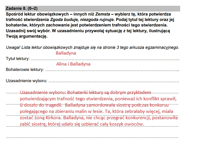 Egzamin ósmoklasisty. Język polski - odpowiedzi Egzamin ósmoklasisty. Język polski - odpowiedzi