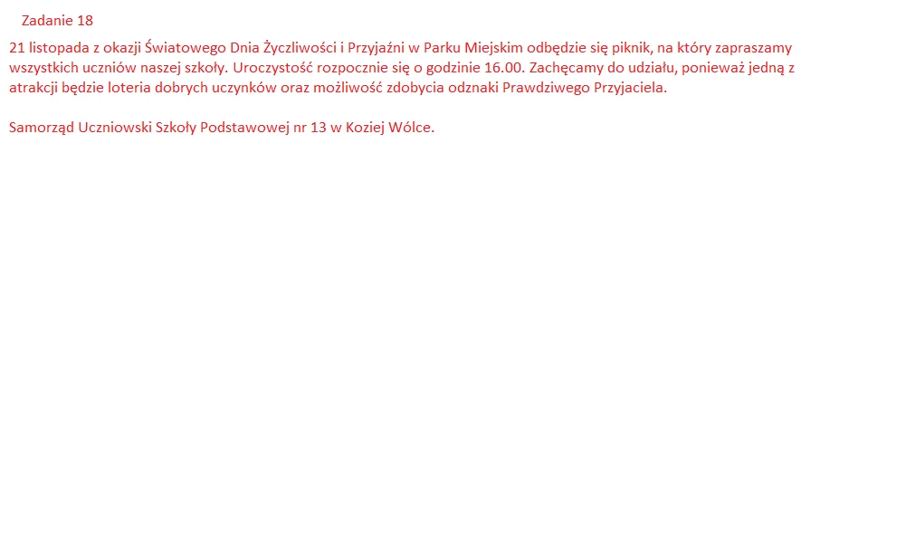 Egzamin ósmoklasisty. Język polski - odpowiedzi Egzamin ósmoklasisty. Język polski - odpowiedzi