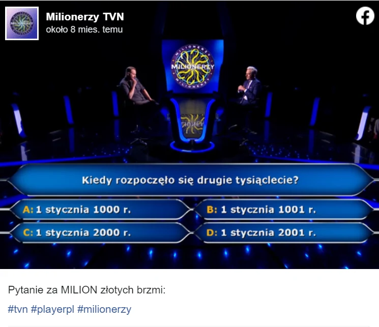 Jacek Iwaszko wygrywa w "Milionerach" Jacek Iwaszko wygrywa w "Milionerach"