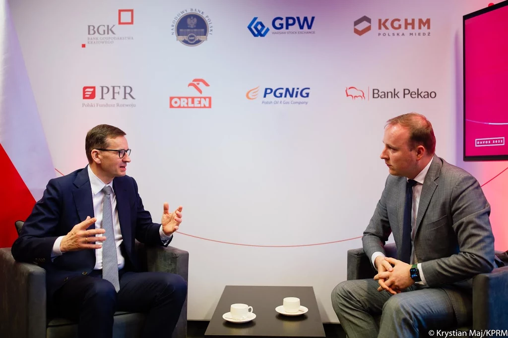Premier Mateusz Morawiecki w rozmowie z Marcinem Makowskim z Interii Premier Mateusz Morawiecki w rozmowie z Marcinem Makowskim z Interii