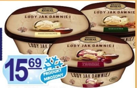 Bracia Koral Lody jak dawniej Lody śmietankowe 900 ml