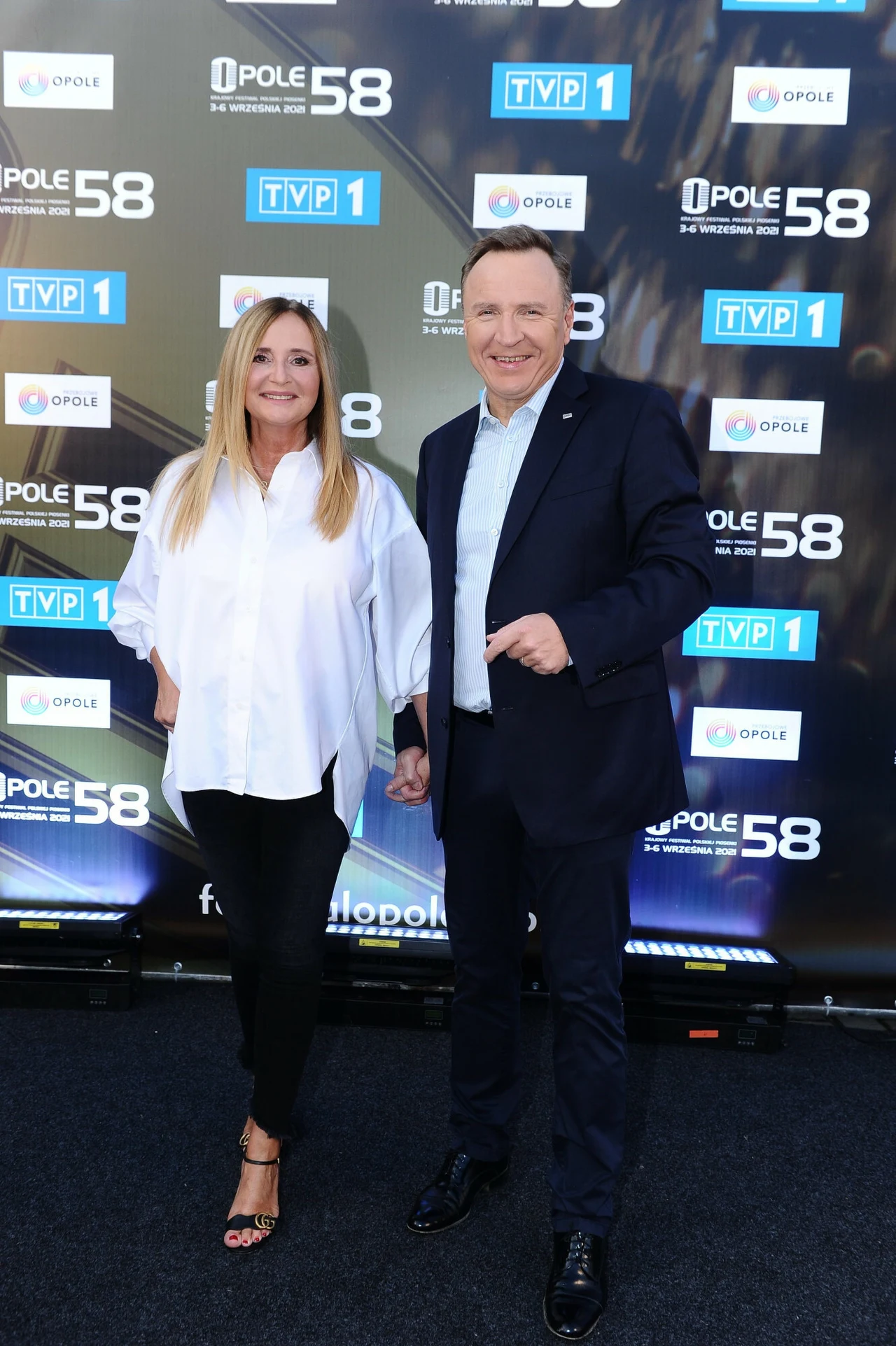 Jacek Kurski z żoną w Opolu Jacek Kurski z żoną w Opolu