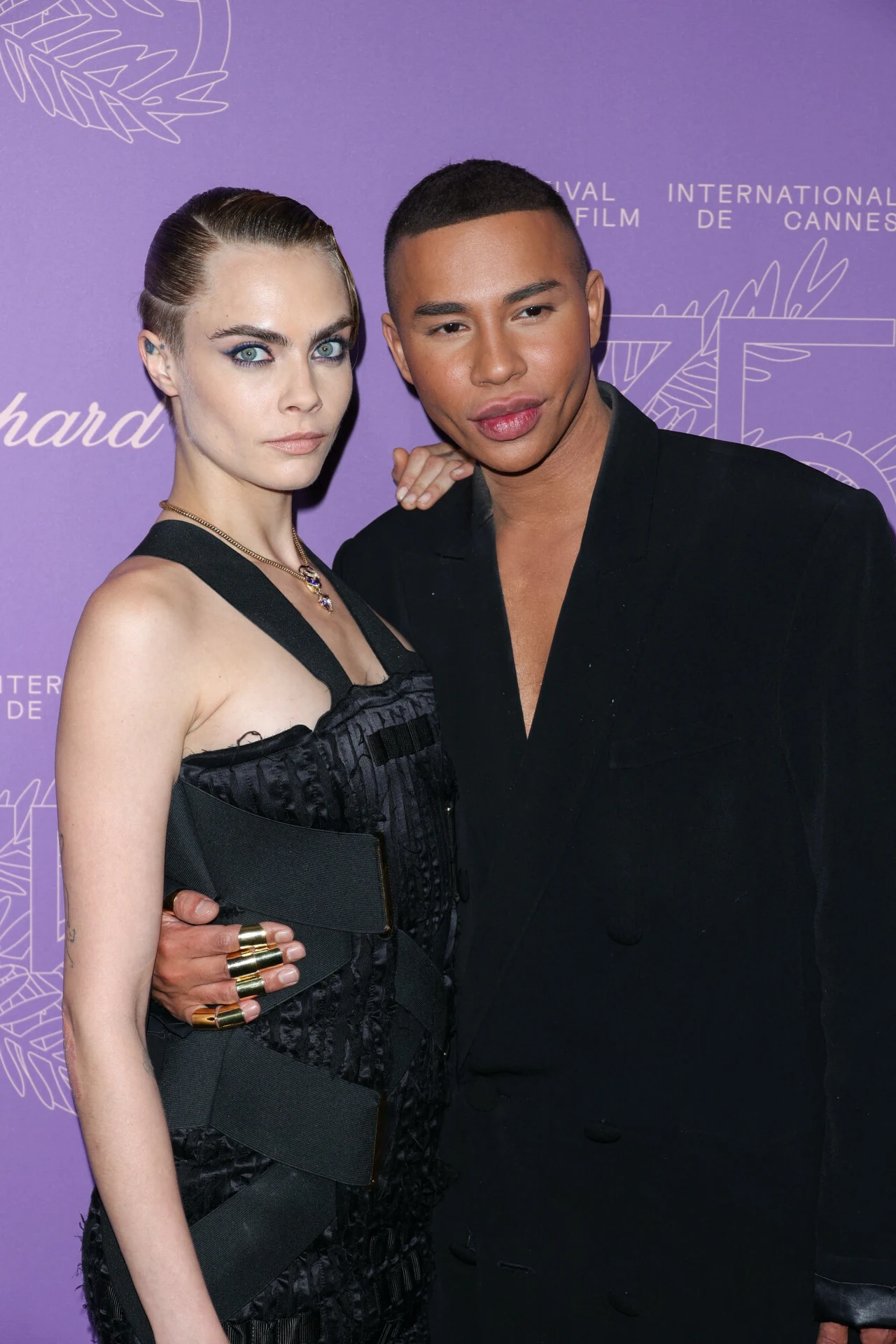 Cannes 2022: Cara Delevingne i Olivier Rousteing Cannes 2022: Cara Delevingne i Olivier Rousteing