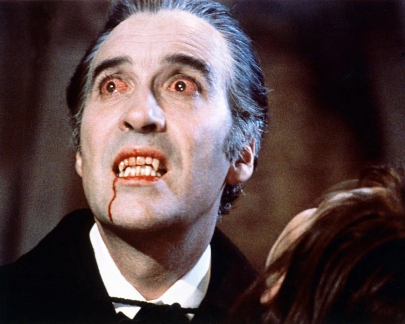 Christopher Lee jako Dracula Christopher Lee jako Dracula