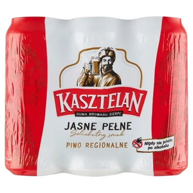 Kasztelan Piwo jasne pełne 6 x 500 ml - 1