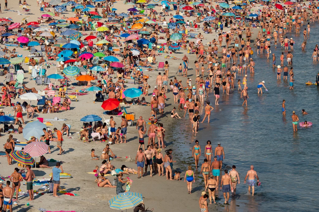 Tak wyglądały plaże 12 sierpnia 2019 w Hiszpanii