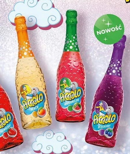 Piccolo Napój bezalkoholowy gazowany o smaku arbuzowym 750 ml