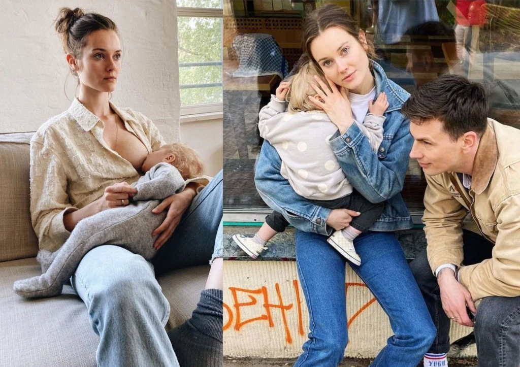 Monika Jagaciak z córką i mężem, fot. jacmonika