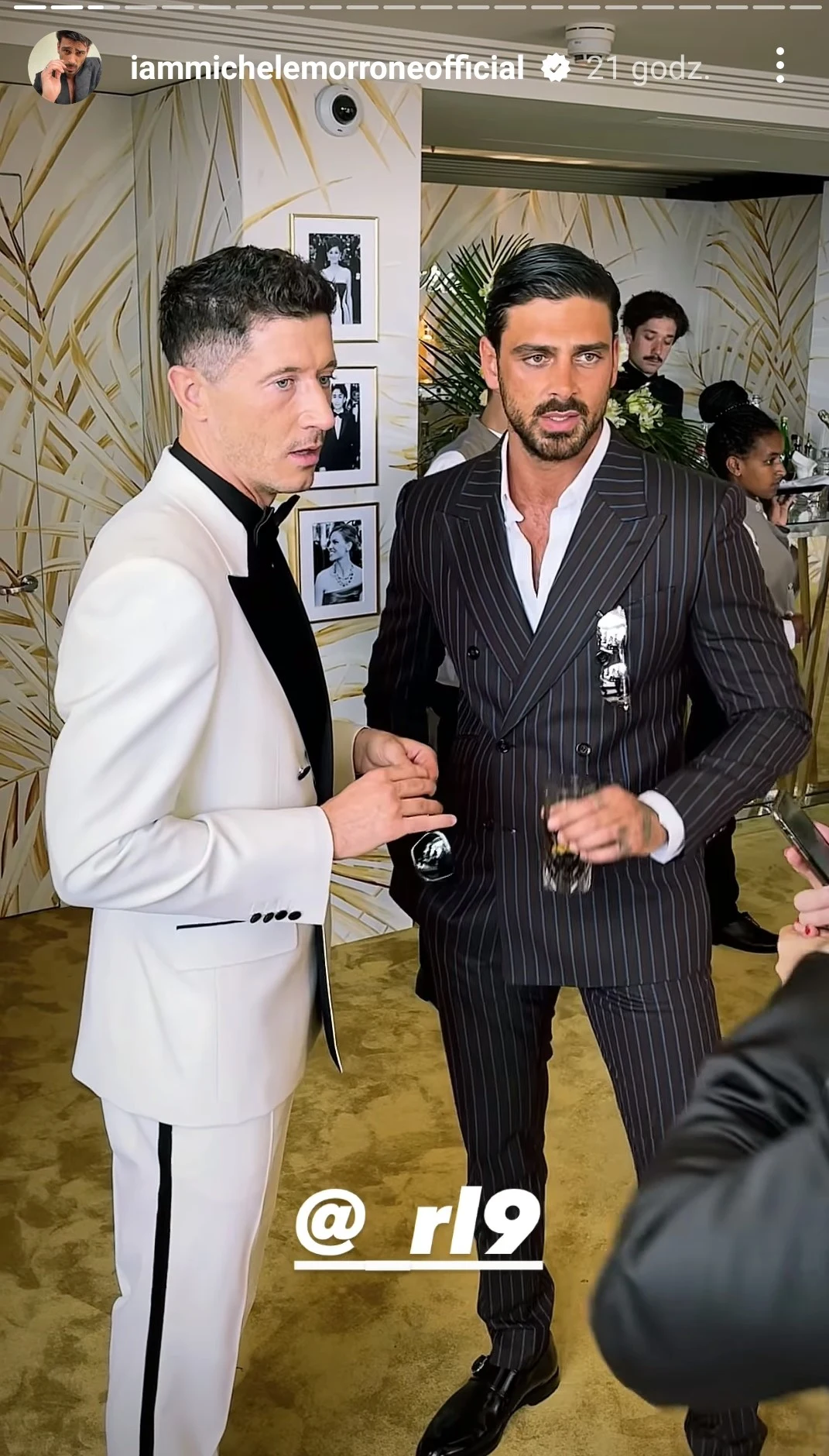 Robert Lewandowski i Michele Morrone w Cannes Robert Lewandowski i Michele Morrone w Cannes