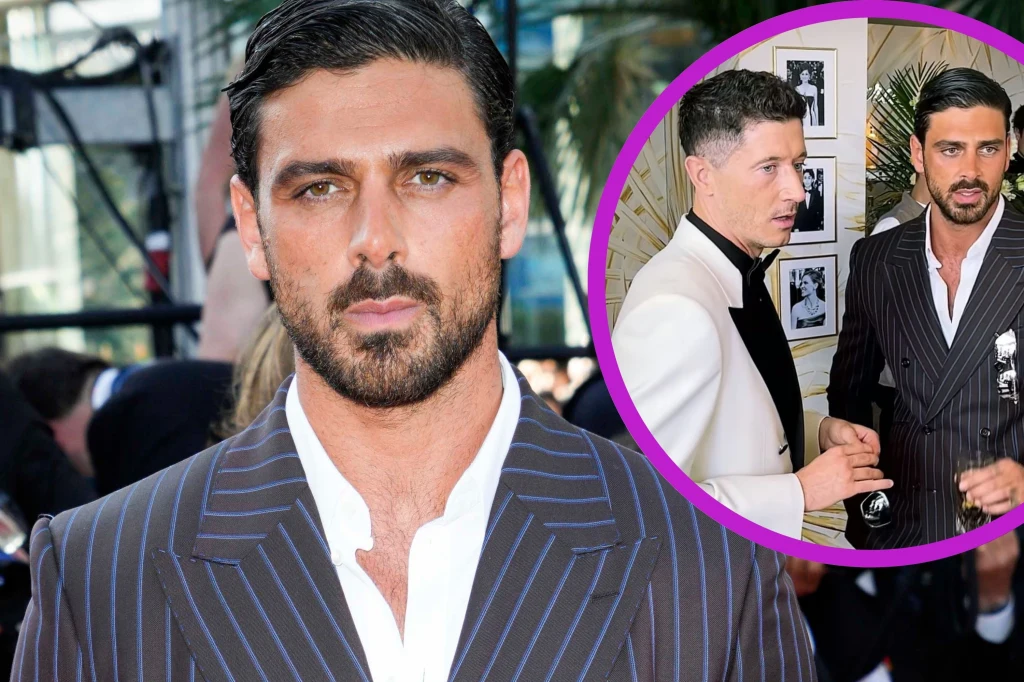 Michele Morrone spotkał Lewandowskiego w Cannes Michele Morrone spotkał Lewandowskiego w Cannes