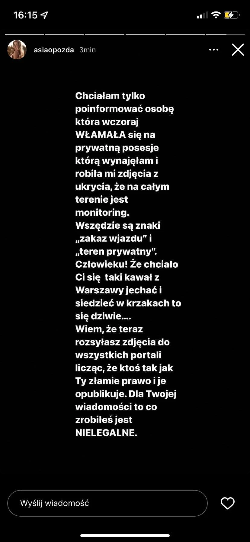 Joanna Opozda o wszystkim opowiedziała na Instagramie