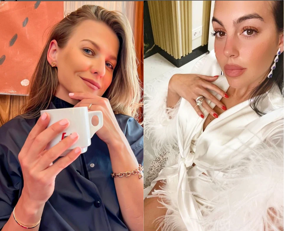 Georgina Rodríguez: www.instagram.com/georginagio/, Anna Lewandowska: www.instagram.com/annalewandowskahpba/