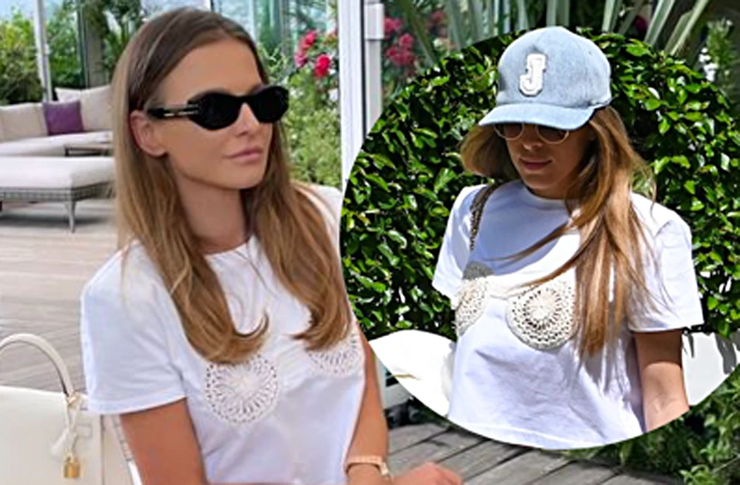 Anna Lewandowska w "bluzce Chodakowskiej" w Cannes /Instagram;pomponik exclusive/ Anna Lewandowska w "bluzce Chodakowskiej" w Cannes /Instagram;pomponik exclusive/