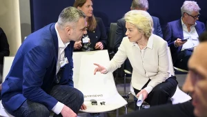 Ursula von der Leyen i Witalij Kliczko