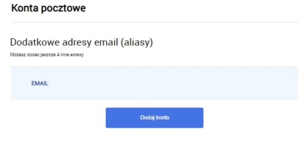 Poczta dla firmy - dodawanie aliasów w Interia Pakiet dla Firm