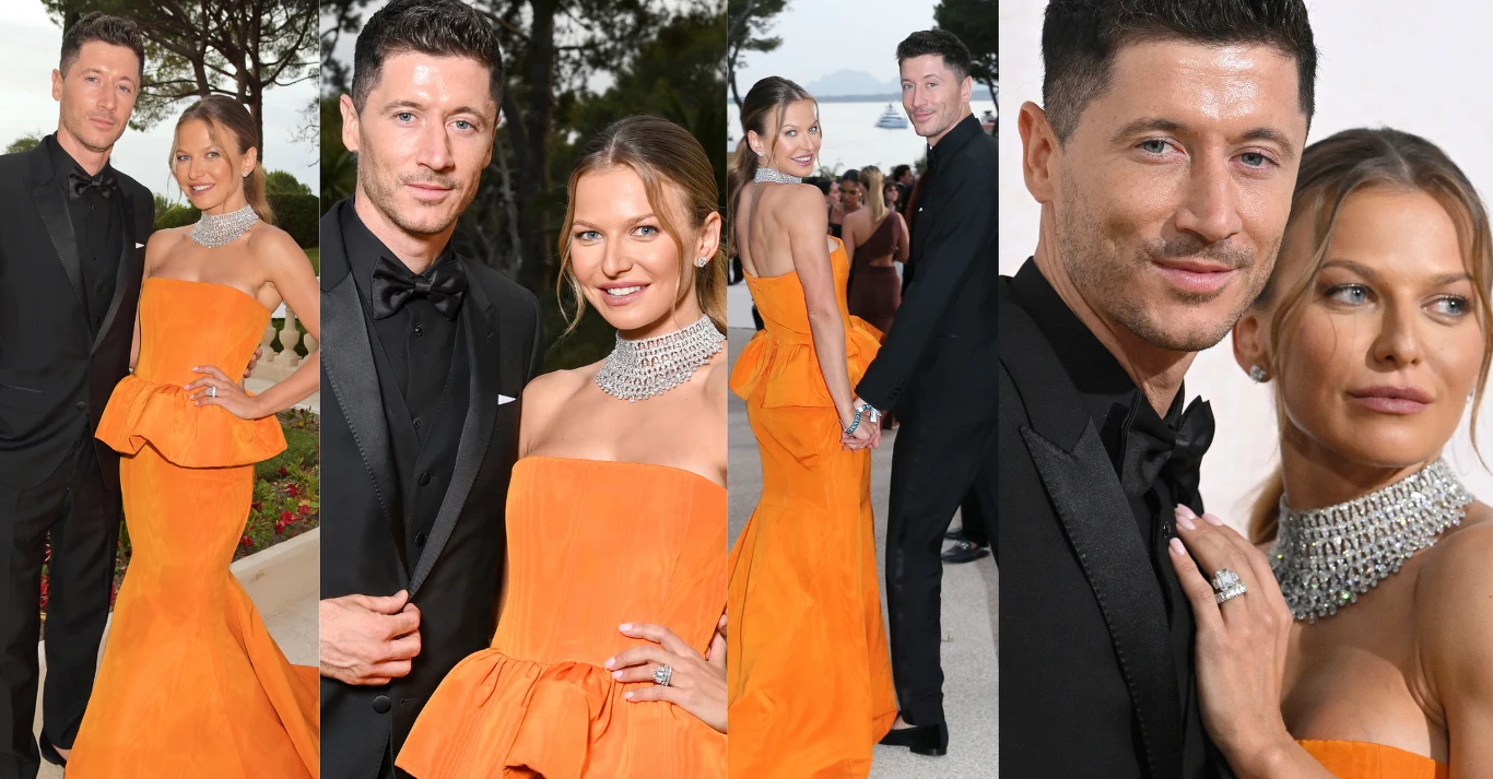 Anna Lewandowska i Robert Lewandowski w Cannes Anna Lewandowska i Robert Lewandowski w Cannes