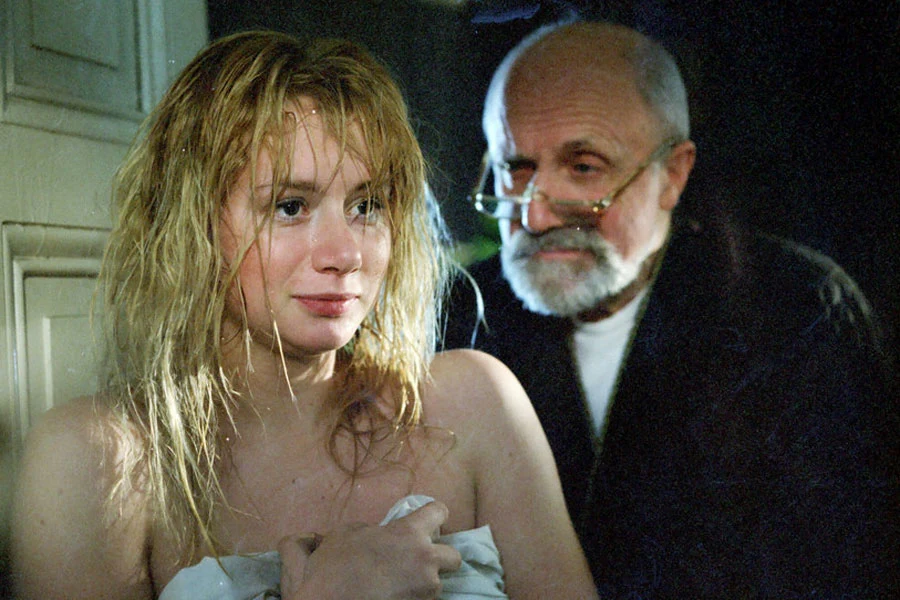 Ewa Gawyluk i Henryk Machalica w scenie z filmu "Dziecko szczęścia"