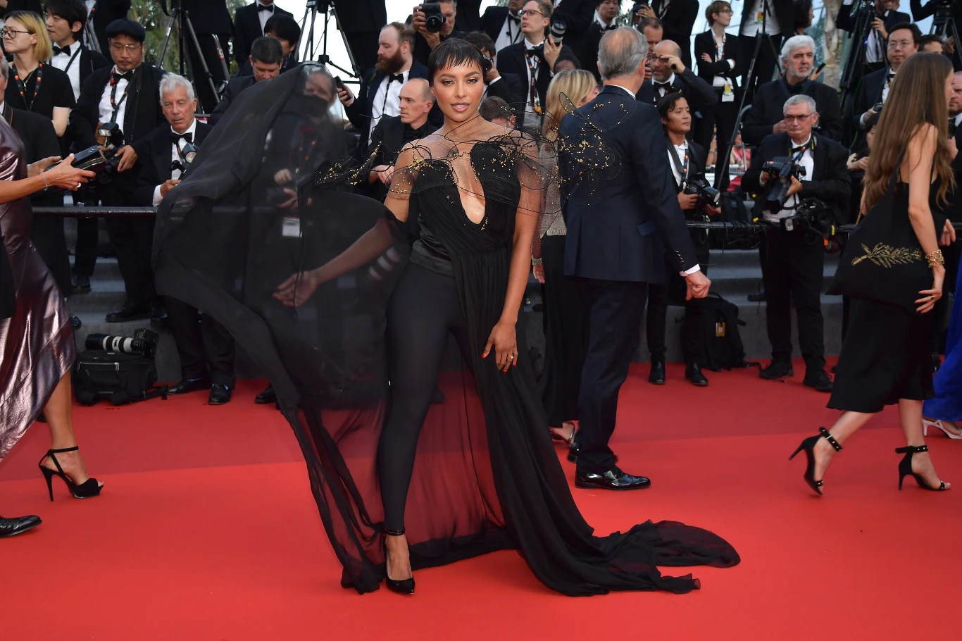 Kat Graham na zakończeniu festiwalu w Cannes 2022 Kat Graham na zakończeniu festiwalu w Cannes 2022