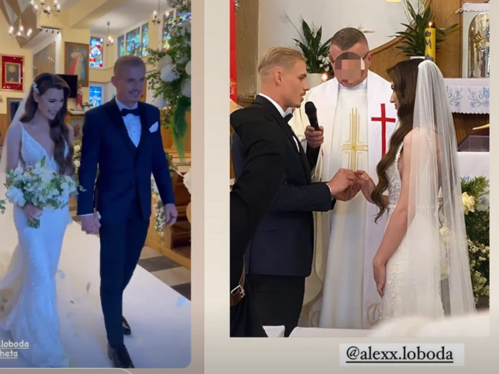 Aleksandara Łoboda pochwaliła się ślubem z Przemysławem Płachetę IG @alexx.loboda/ Aleksandara Łoboda pochwaliła się ślubem z Przemysławem Płachetę IG @alexx.loboda/