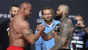 Mariusz Pudzianowski (po lewej), Michał Materla (po prawej)